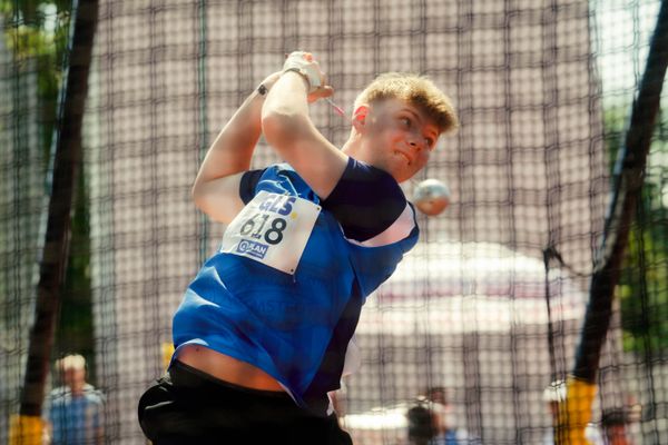 Jan Plewka (TSV Germania Helmstedt) waehrend der U16-/U23-DM am 05.07.2025 im Donaustadion in Ulm