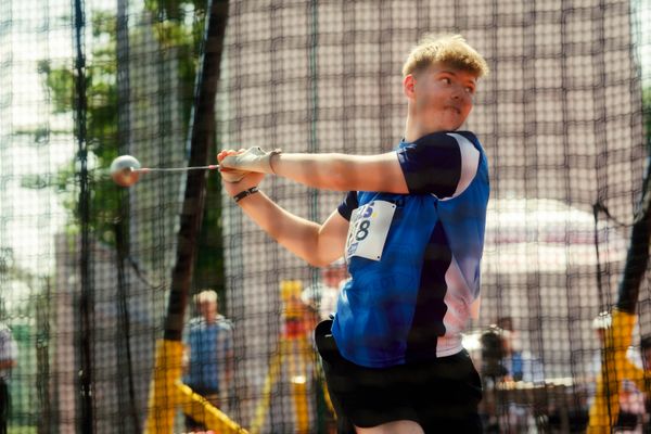 Jan Plewka (TSV Germania Helmstedt) waehrend der U16-/U23-DM am 05.07.2025 im Donaustadion in Ulm