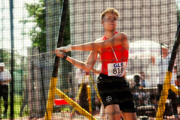 Emil Schmitz-Elvenich (TSV Bayer 04 Leverkusen) waehrend der U16-/U23-DM am 05.07.2025 im Donaustadion in Ulm