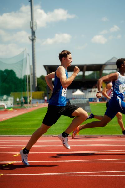 Nikolas Raeth (SV Union Salzgitter) waehrend der U16-/U23-DM am 05.07.2025 im Donaustadion in Ulm