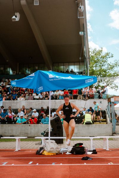 Anna Gräfin Keyserlingk (LG Göttingen) waehrend der U16-/U23-DM am 05.07.2025 im Donaustadion in Ulm