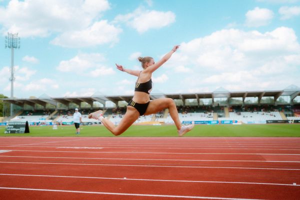 Anna Gräfin Keyserlingk (LG Göttingen) waehrend der U16-/U23-DM am 05.07.2025 im Donaustadion in Ulm
