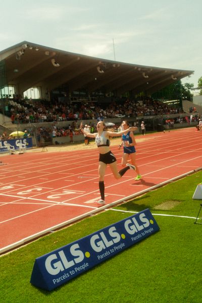 Valerie Fehlandt (LAV Zeven) waehrend der U16-/U23-DM am 05.07.2025 im Donaustadion in Ulm