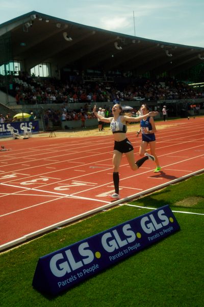 Valerie Fehlandt (LAV Zeven) waehrend der U16-/U23-DM am 05.07.2025 im Donaustadion in Ulm