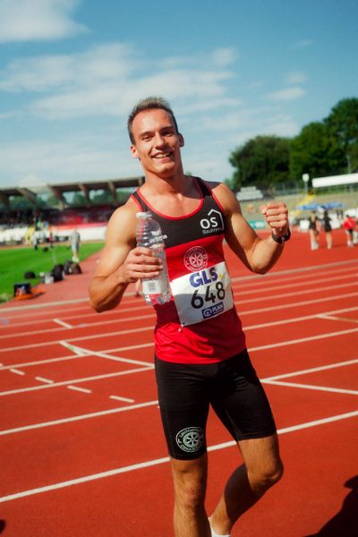 Florian Kroll (LG Osnabrück) waehrend der U16-/U23-DM am 05.07.2025 im Donaustadion in Ulm