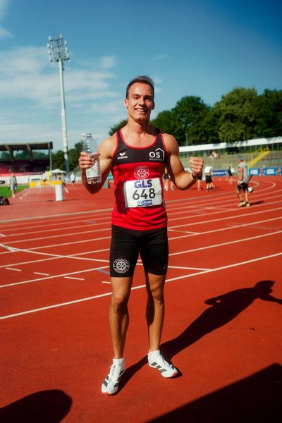 Florian Kroll (LG Osnabrück) waehrend der U16-/U23-DM am 05.07.2025 im Donaustadion in Ulm