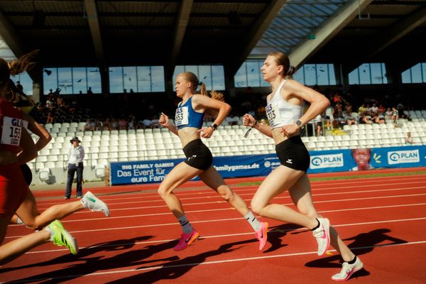 Annika Klezath (OTB Osnabrück) waehrend der U16-/U23-DM am 05.07.2025 im Donaustadion in Ulm
