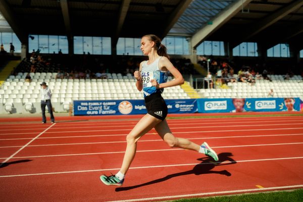 Finnja Piech (TSV Brunkensen) waehrend der U16-/U23-DM am 05.07.2025 im Donaustadion in Ulm