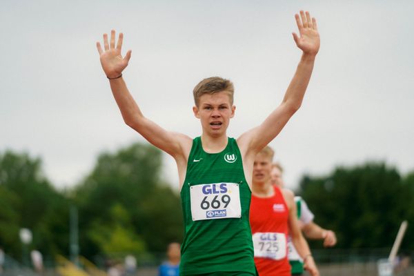 Jaron Diehr (VfL Wolfsburg) waehrend der U16-/U23-DM am 06.07.2025 im Donaustadion in Ulm