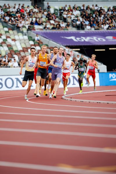 Robert Farken (GER), Cole Hocker (USA), Pieter Sisk (BEL) during the World Athletics Championships on 14.09.2025 in Tokyo.