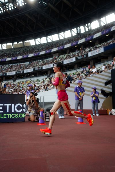 Linru Zhang (CHN) during the World Athletics Championships on 14.09.2025 in Tokyo.