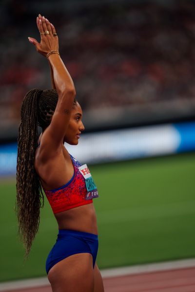 Tara Davis Woodhall (USA) during the World Athletics Championships on 14.09.2025 in Tokyo.