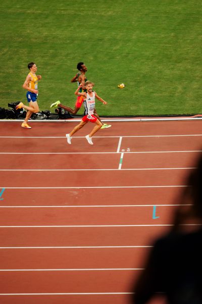 Jimmy Gressier (FRA), Yomif Kejelcha (ETH), Andreas Almgren (SWE) during the World Athletics Championships on 14.09.2025 in Tokyo.