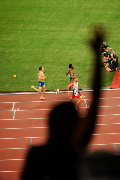 Jimmy Gressier (FRA), Yomif Kejelcha (ETH), Andreas Almgren (SWE) during the World Athletics Championships on 14.09.2025 in Tokyo.