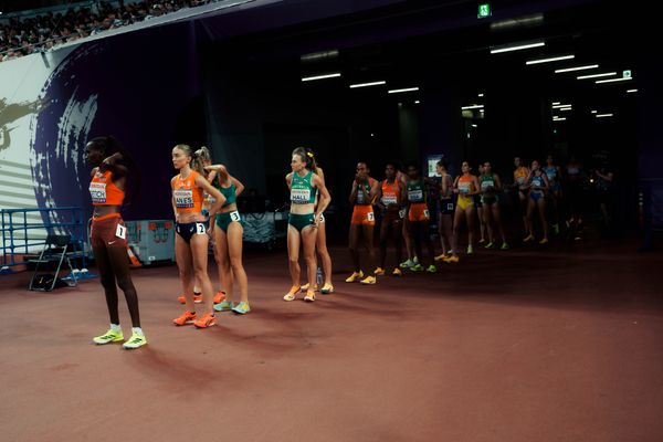 5000m heat 2 with Agnes Jebet Ngetich (KEN), Diane Van Es (NED), Thelma Davies (LBR), Anna Hall (USA) during the World Athletics Championships on 18.09.2025 in Tokyo.