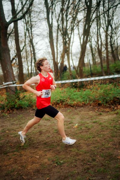Luca Melsa (TSV Bayer 04 Leverkusen) im Lauf L04 - Männliche Jugend U20 bei den Deutschen Meisterschaften im Crosslauf auf dem Sportgelände Bürgerpark Nord am 29.11.2025 in Darmstadt
