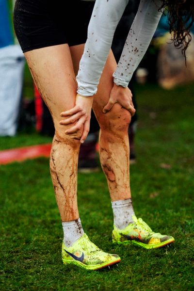 Alina Reh (SSV Ulm 1846) im Lauf L09 - Frauen, U23 Langstrecke bei den Deutschen Meisterschaften im Crosslauf auf dem Sportgelände Bürgerpark Nord am 30.11.2025 in Darmstadt
