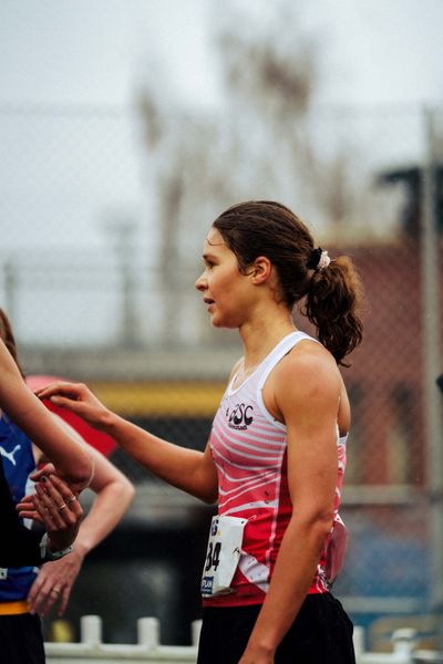 Lisa Tertsch (ASC Darmstadt) im Lauf L09 - Frauen, U23 Langstrecke bei den Deutschen Meisterschaften im Crosslauf auf dem Sportgelände Bürgerpark Nord am 30.11.2025 in Darmstadt