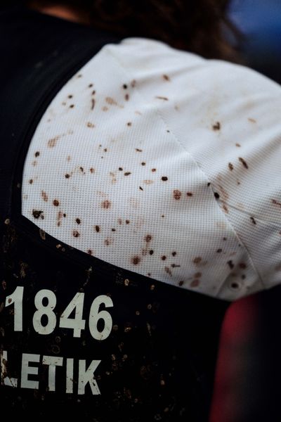 Alina Reh (SSV Ulm 1846) im Lauf L09 - Frauen, U23 Langstrecke bei den Deutschen Meisterschaften im Crosslauf auf dem Sportgelände Bürgerpark Nord am 30.11.2025 in Darmstadt