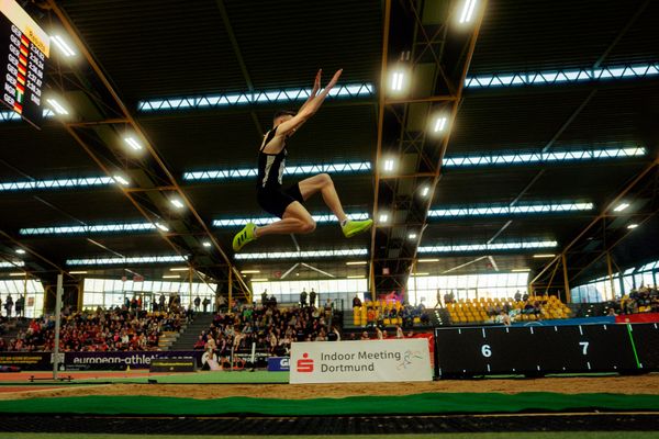 Simon Batz (MTG Mannheim) am 08.02.2026 beim Sparkassen Indoor Meeting in der Helmut-Körnig-Halle in Dortmund
