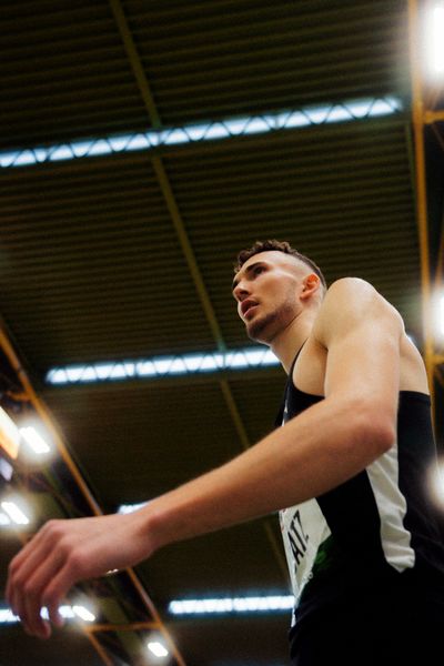 Simon Batz (MTG Mannheim) am 08.02.2026 beim Sparkassen Indoor Meeting in der Helmut-Körnig-Halle in Dortmund