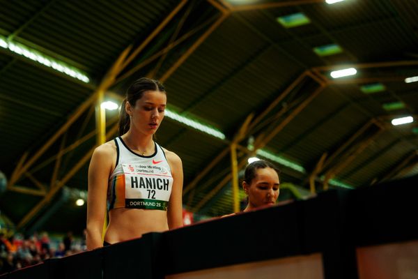 Lina Hanich (LC Paderborn) am 08.02.2026 beim Sparkassen Indoor Meeting in der Helmut-Körnig-Halle in Dortmund