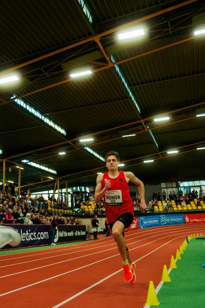 Gabriel Monien (DSC Oldenburg) am 08.02.2026 beim Sparkassen Indoor Meeting in der Helmut-Körnig-Halle in Dortmund