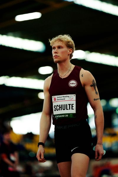 Marvin Schulte (ASV Köln e. V.) am 08.02.2026 beim Sparkassen Indoor Meeting in der Helmut-Körnig-Halle in Dortmund