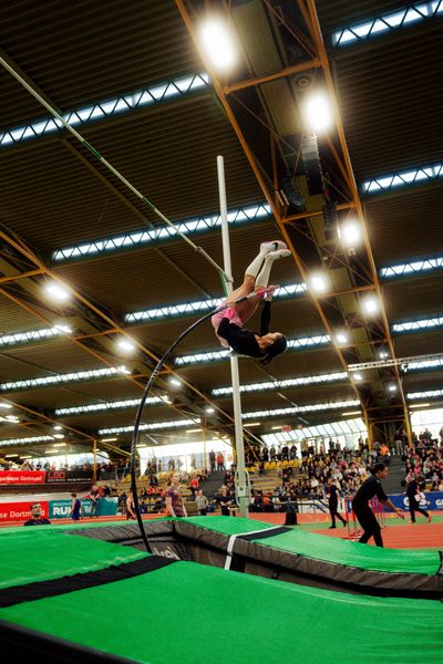 Jacqueline Otchere (MTG Mannheim) am 08.02.2026 beim Sparkassen Indoor Meeting in der Helmut-Körnig-Halle in Dortmund