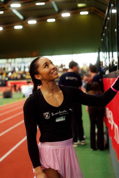 Jacqueline Otchere (MTG Mannheim) am 08.02.2026 beim Sparkassen Indoor Meeting in der Helmut-Körnig-Halle in Dortmund