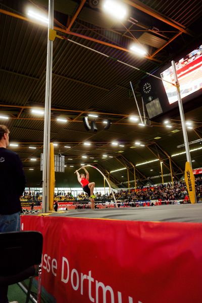 Hendrik Hohmann (LG Olympia Dortmund) am 08.02.2026 beim Sparkassen Indoor Meeting in der Helmut-Körnig-Halle in Dortmund