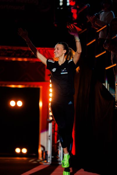 Kira Wittmann (Hannover 96) am 08.02.2026 beim Sparkassen Indoor Meeting in der Helmut-Körnig-Halle in Dortmund