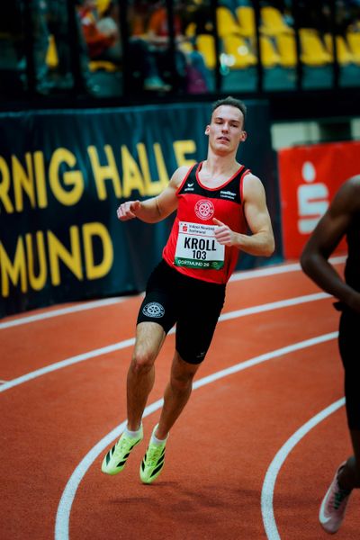 Florian Kroll (LG Osnabrück) am 08.02.2026 beim Sparkassen Indoor Meeting in der Helmut-Körnig-Halle in Dortmund