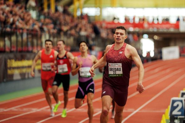 Jean Paul Bredau (VfL Wolfsburg) am 08.02.2026 beim Sparkassen Indoor Meeting in der Helmut-Körnig-Halle in Dortmund