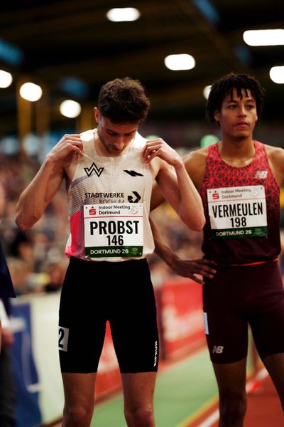 Marius Probst (TV Wattenscheid 01) am 08.02.2026 beim Sparkassen Indoor Meeting in der Helmut-Körnig-Halle in Dortmund