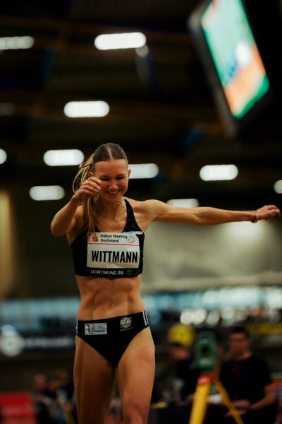 Kira Wittmann (Hannover 96) am 08.02.2026 beim Sparkassen Indoor Meeting in der Helmut-Körnig-Halle in Dortmund