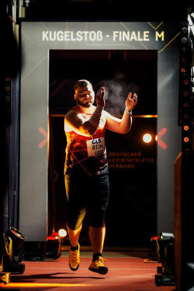 Kevin Reim (WSG Schwarzenberg-Wildenau) am 27.02.2026 bei den Deutschen Hallen Meisterschaften in der Helmut-Körnig-Halle in Dortmund