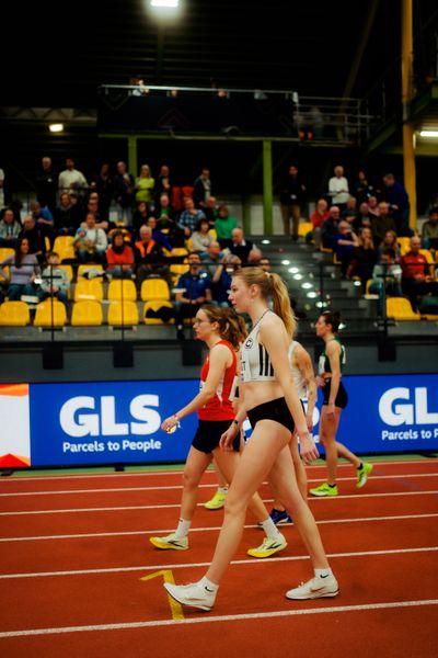 Emily Quast (SCC Berlin) am 27.02.2026 bei den Deutschen Hallen Meisterschaften in der Helmut-Körnig-Halle in Dortmund