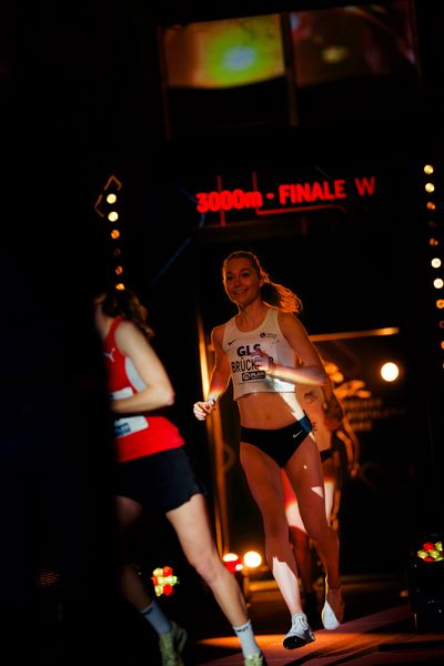 Lea Brückner (Hamburg Running) am 27.02.2026 bei den Deutschen Hallen Meisterschaften in der Helmut-Körnig-Halle in Dortmund