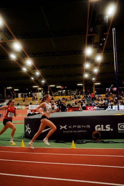 Emily Quast (SCC Berlin) am 27.02.2026 bei den Deutschen Hallen Meisterschaften in der Helmut-Körnig-Halle in Dortmund