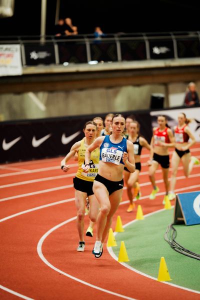 Katja Bäuerle (VfL Sindelfingen) am 27.02.2026 bei den Deutschen Hallen Meisterschaften in der Helmut-Körnig-Halle in Dortmund