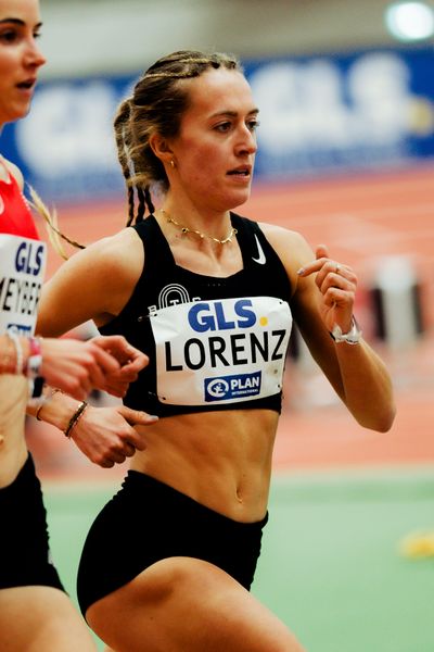 Leandra Lorenz (Berlin Track Club) am 27.02.2026 bei den Deutschen Hallen Meisterschaften in der Helmut-Körnig-Halle in Dortmund