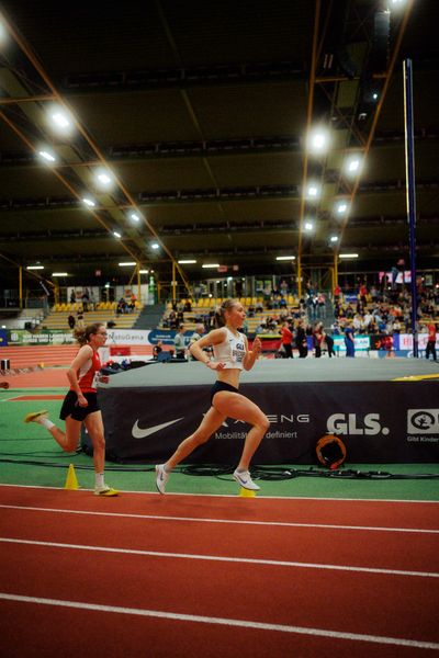 Lea Brückner (Hamburg Running) am 27.02.2026 bei den Deutschen Hallen Meisterschaften in der Helmut-Körnig-Halle in Dortmund