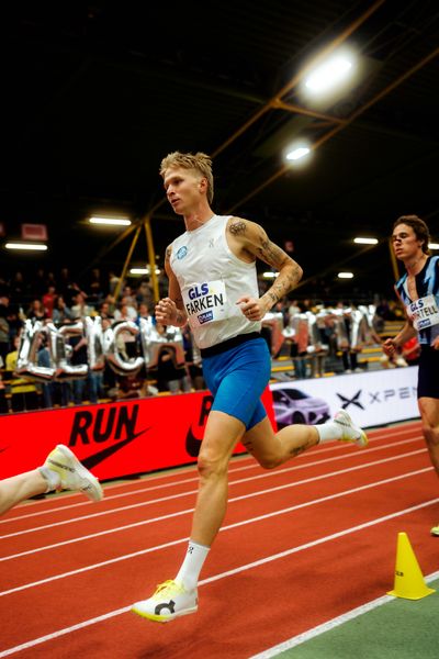 Robert Farken (SG Motor Gohlis-Nord Leipzig) am 27.02.2026 bei den Deutschen Hallen Meisterschaften in der Helmut-Körnig-Halle in Dortmund