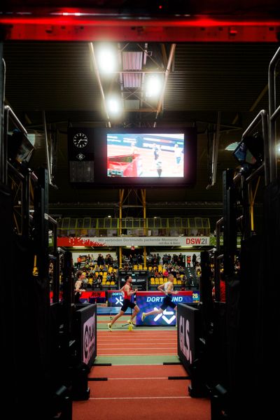 Max Nores (TSV 04 Bayer Leverkusen) am 27.02.2026 bei den Deutschen Hallen Meisterschaften in der Helmut-Körnig-Halle in Dortmund