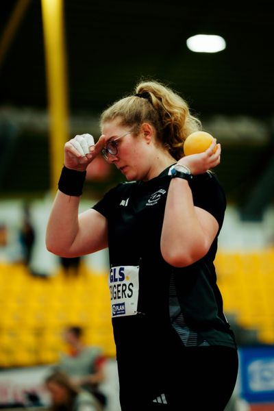 Nadine Leigers (TSG Dissen) am 27.02.2026 bei den Deutschen Hallen Meisterschaften in der Helmut-Körnig-Halle in Dortmund