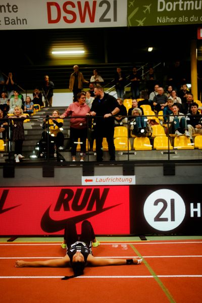 Yemisi Ogunleye (MTG Mannheim) am 27.02.2026 bei den Deutschen Hallen Meisterschaften in der Helmut-Körnig-Halle in Dortmund