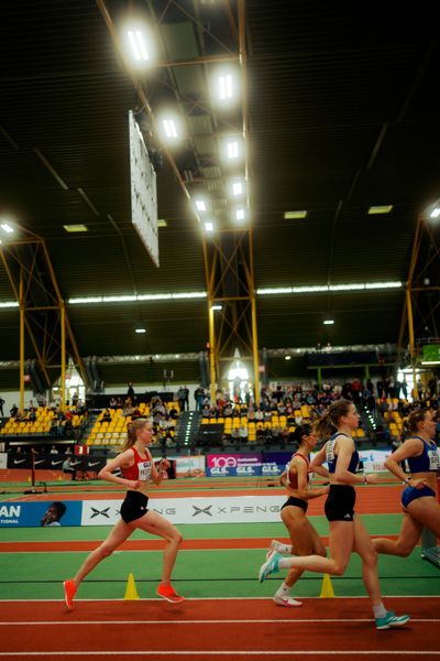 Marie Pröpsting (VfL Eintracht Hannover) am 28.02.2026 bei den Deutschen Hallen Meisterschaften in der Helmut-Körnig-Halle in Dortmund