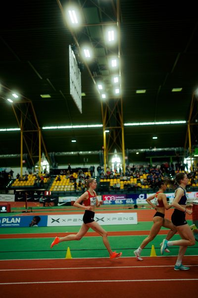 Marie Pröpsting (VfL Eintracht Hannover) am 28.02.2026 bei den Deutschen Hallen Meisterschaften in der Helmut-Körnig-Halle in Dortmund