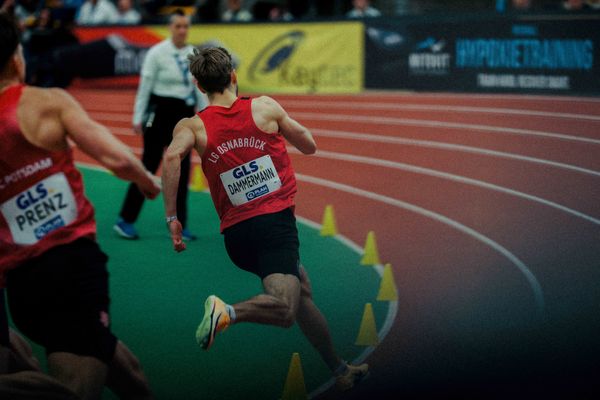 Fabian Dammermann (LG Osnabrück) am 28.02.2026 bei den Deutschen Hallen Meisterschaften in der Helmut-Körnig-Halle in Dortmund